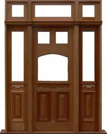 queen anne: single door +  two sidelights