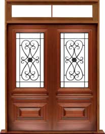 sovereign iron: double door + sidelight on right
